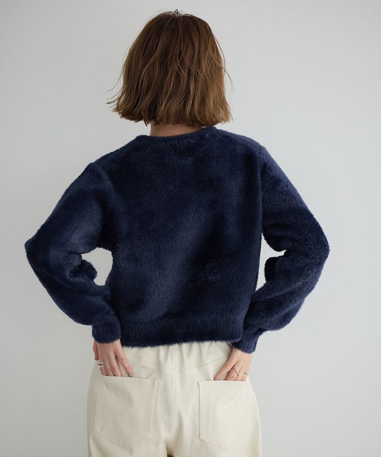 YECCA VECCA「金釦ジャケットライクニットカーディガン」|カーディガン|