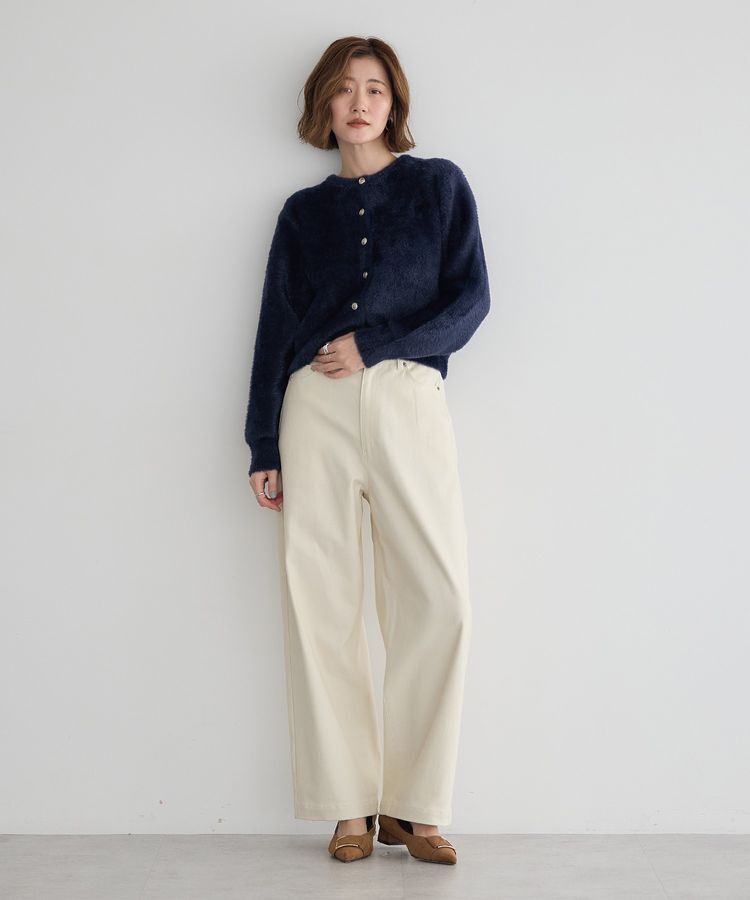 YECCA VECCA「金釦ジャケットライクニットカーディガン」|カーディガン|