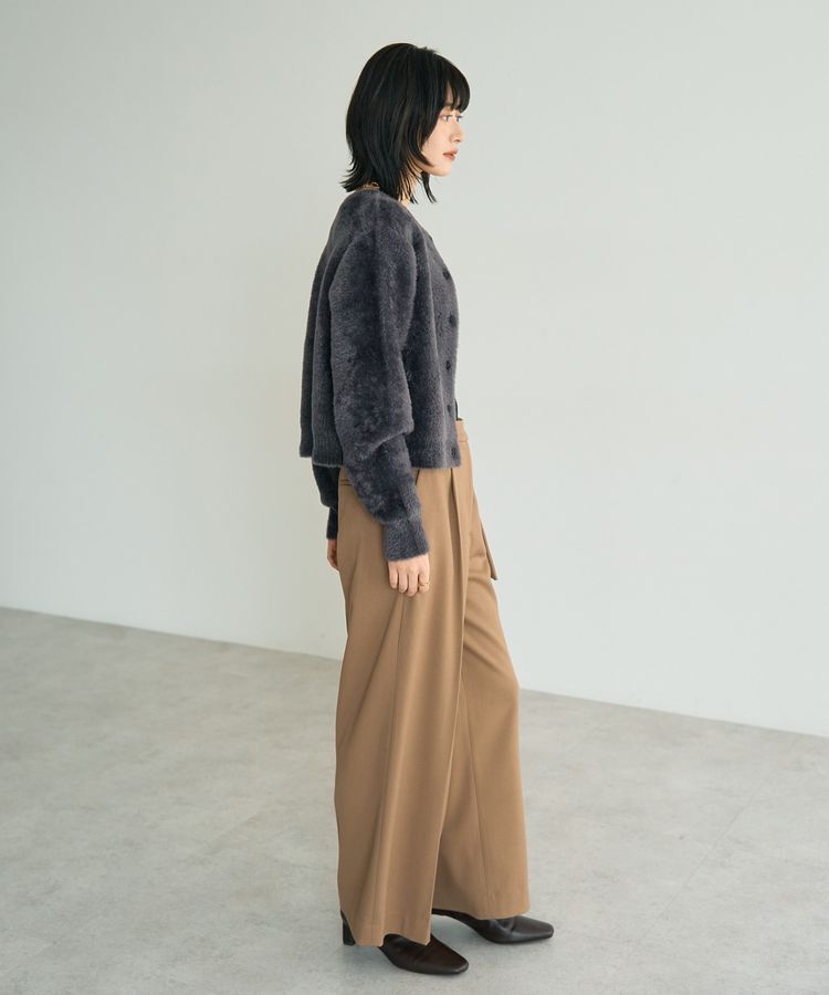 YECCA VECCA「金釦ジャケットライクニットカーディガン」|カーディガン|