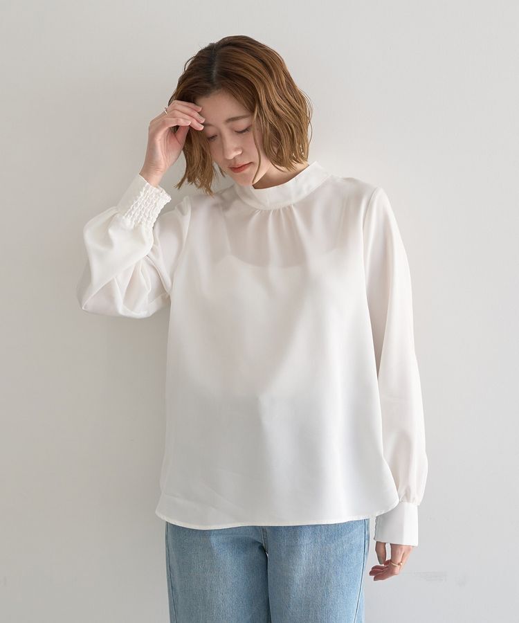 YECCA VECCA「【2点SET】ブラウスセットプリーツMIXジャンスカ」|ジャンパースカート|