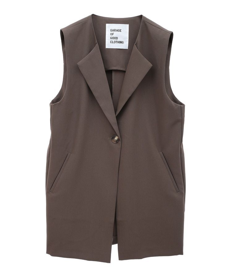 GARAGE OF GOOD CLOTHING「ミディ丈テーラードベスト（ジレ)」|ベスト・ジレ|