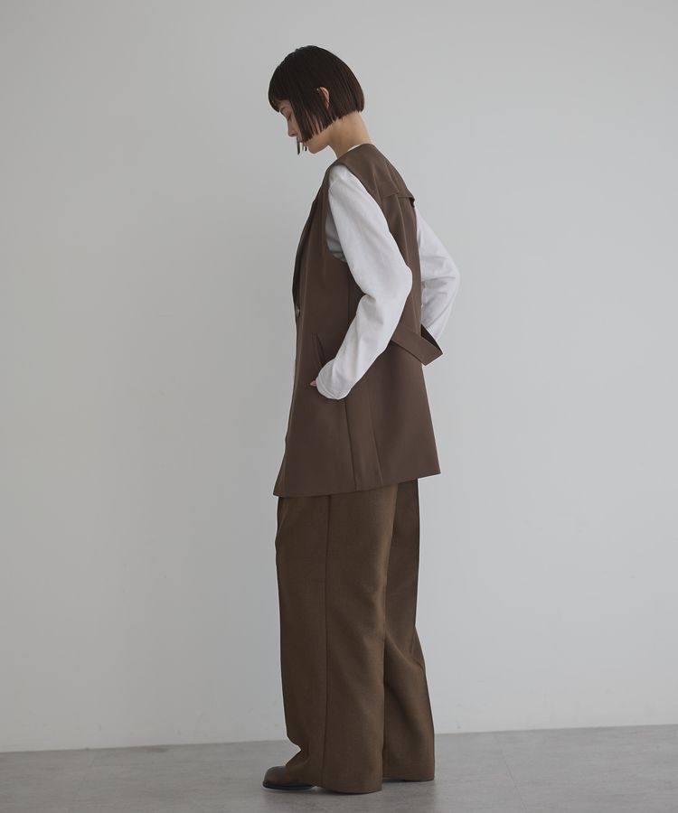 GARAGE OF GOOD CLOTHING「ミディ丈テーラードベスト（ジレ)」|ベスト・ジレ|