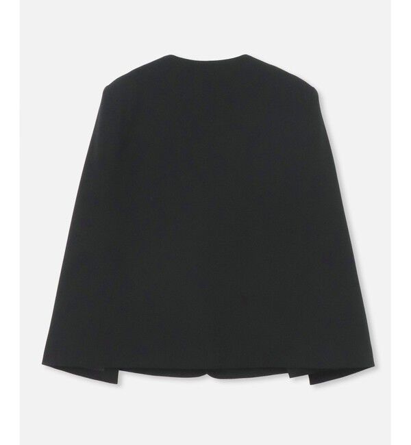 LOULOU WILLOUGHBY「【LOULOU WILLOUGHBY】◇リトルブラックケープジャケット」|ノーカラージャケット|