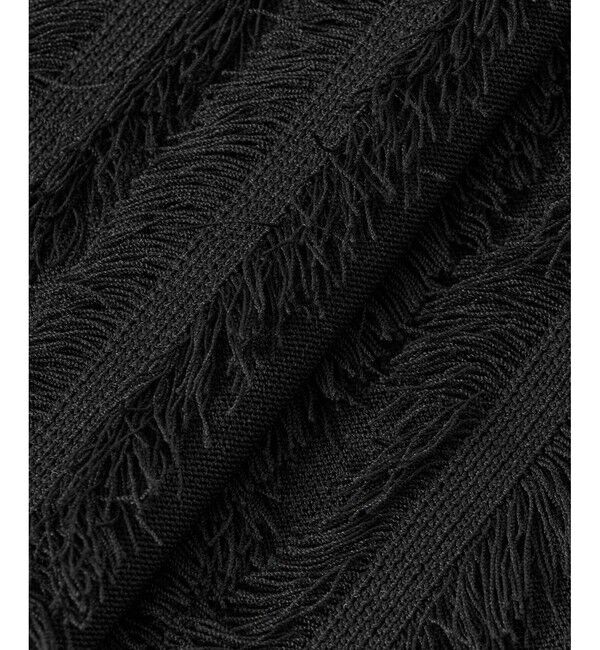 allureville「フリンジフレンチスリーブプルオーバー」|ニット・セーター|