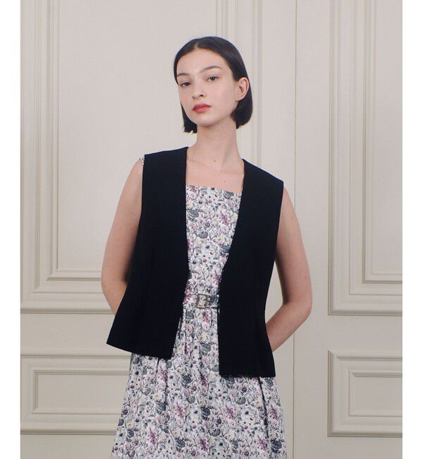 LOULOU WILLOUGHBY「【LOULOU WILLOUGHBY】コンパクトシェイプジレ」|その他|ブラック