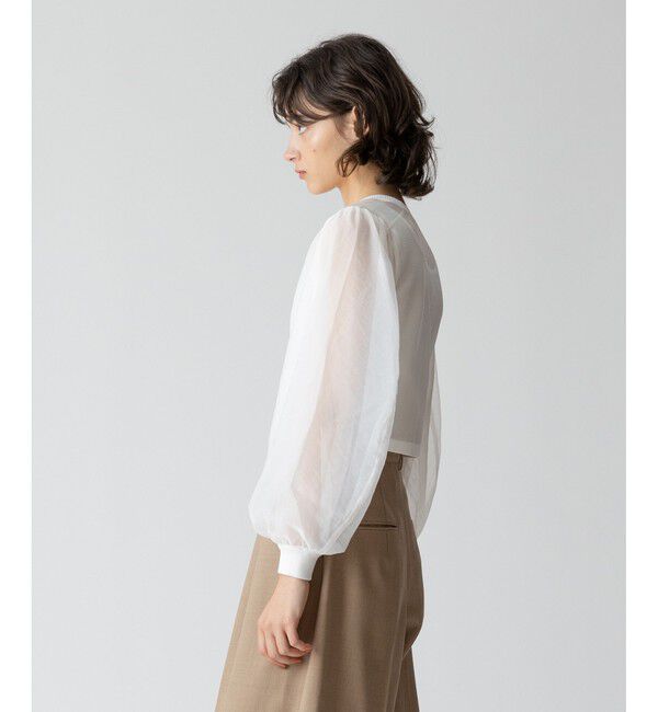 allureville「シアースリーブカーディガン」|カーディガン|