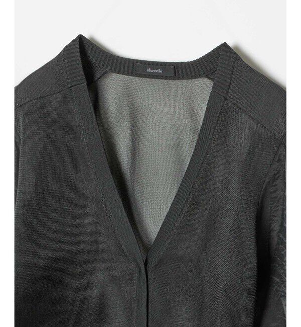 allureville「シアースリーブカーディガン」|カーディガン|