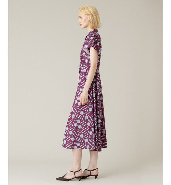 LOULOU WILLOUGHBY「【LOULOU WILLOUGHBY】グローブプリント ワンピース」|ワンピース|