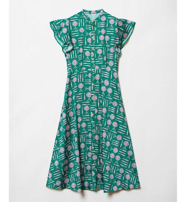 LOULOU WILLOUGHBY「【LOULOU WILLOUGHBY】グローブプリント ワンピース」|ワンピース|