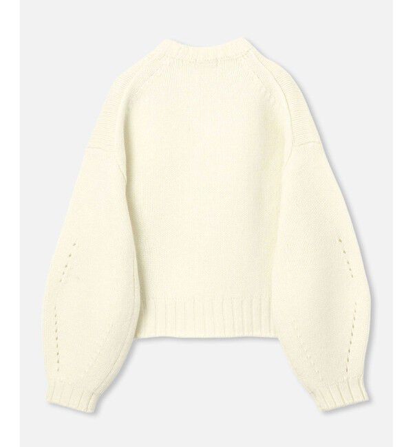 allureville「ウールカシミヤランタンスリーブプルオーバー」|ニット・セーター|