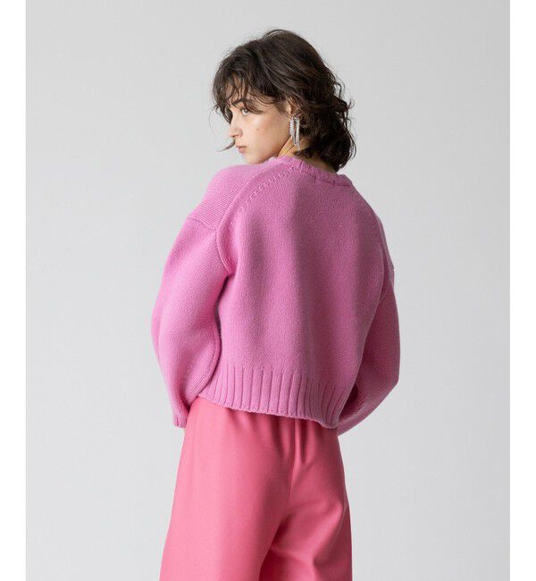 allureville「ウールカシミヤランタンスリーブプルオーバー」|ニット・セーター|