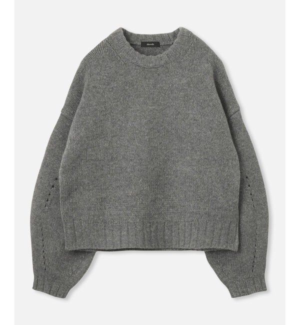 allureville「ウールカシミヤランタンスリーブプルオーバー」|ニット・セーター|