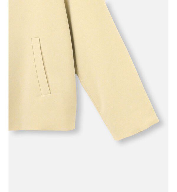 allureville「ダブルクロスクルーネックAラインジャケット」|その他|