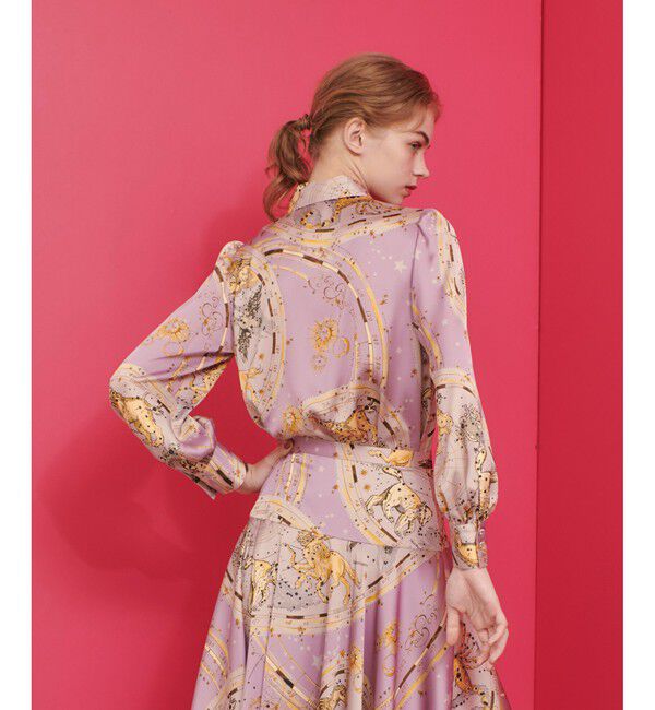 LOULOU WILLOUGHBY「【LOULOU WILLOUGHBY】ホロスコーププリントブラウス」|シャツ・ブラウス|