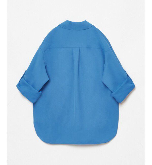 allureville「CRISPYカルゼターンバックシャツ」|シャツ・ブラウス|