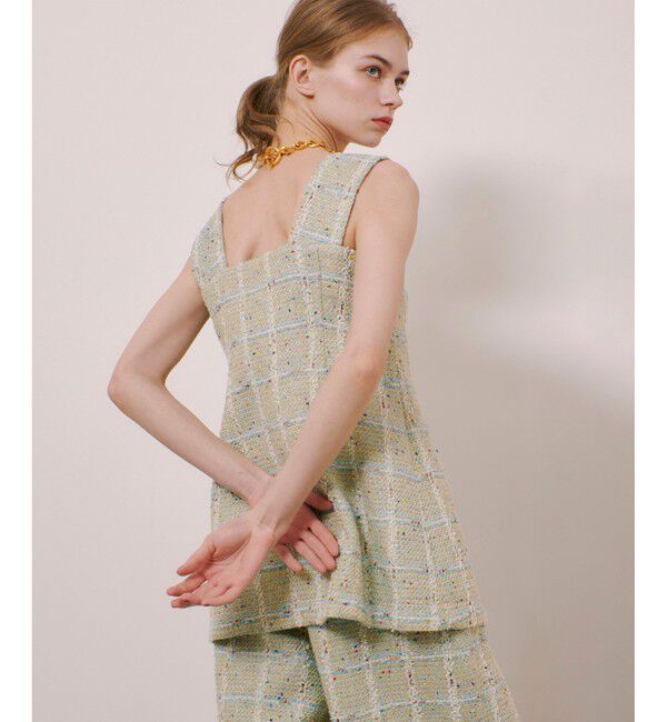 LOULOU WILLOUGHBY「【LOULOU WILLOUGHBY】LINTONツイードジレ」|ベスト・ジレ|