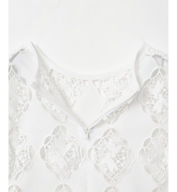 LOULOU WILLOUGHBY「【LOULOU WILLOUGHBY】タフタシシュウフレアスリーブブラウス」|シャツ・ブラウス|