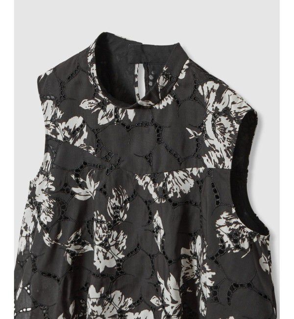 LOULOU WILLOUGHBY「【LOULOU WILLOUGHBY】モノトーンフラワー刺繍ブラウス」|シャツ・ブラウス|