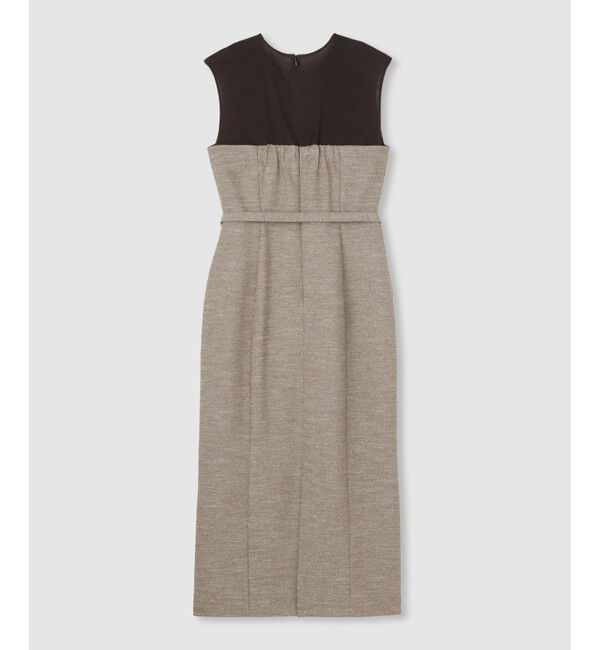 allureville「コンパクトツイルカットコンビワンピース」|ワンピース|