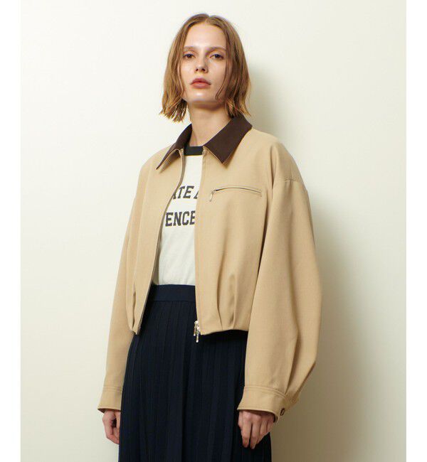 allureville「ステンカラーブルゾン」|ブルゾン・スタジャン|