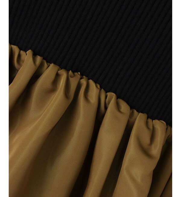 allureville「タフタドッキングニットワンピース」|ワンピース|