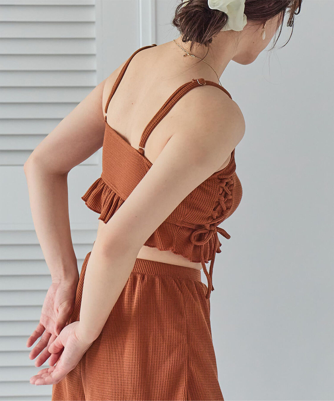 SEA DRESS「ワッフル素材レースアップビキニ」|ビキニ|