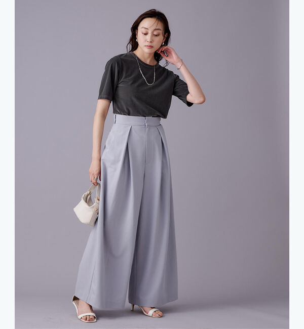 ur's「ベロアハーフスリーブTシャツ」|Tシャツ・カットソー|