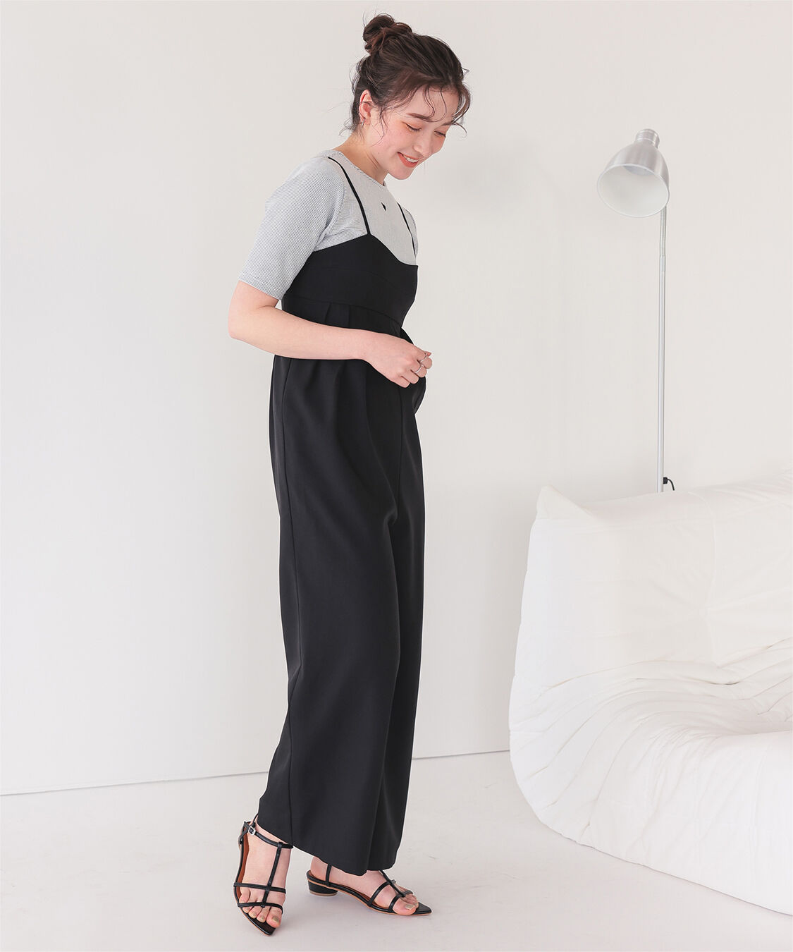 titivate「ハートカット刺繍前後2wayハーフスリーブTシャツ」|Tシャツ・カットソー|