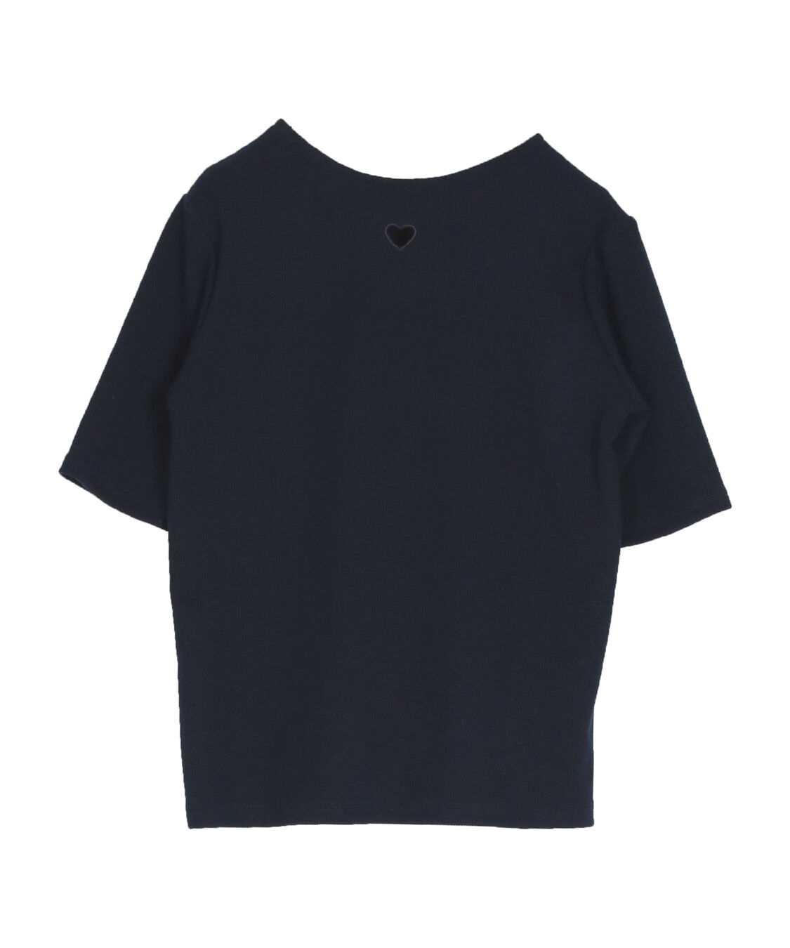 titivate「ハートカット刺繍前後2wayハーフスリーブTシャツ」|Tシャツ・カットソー|