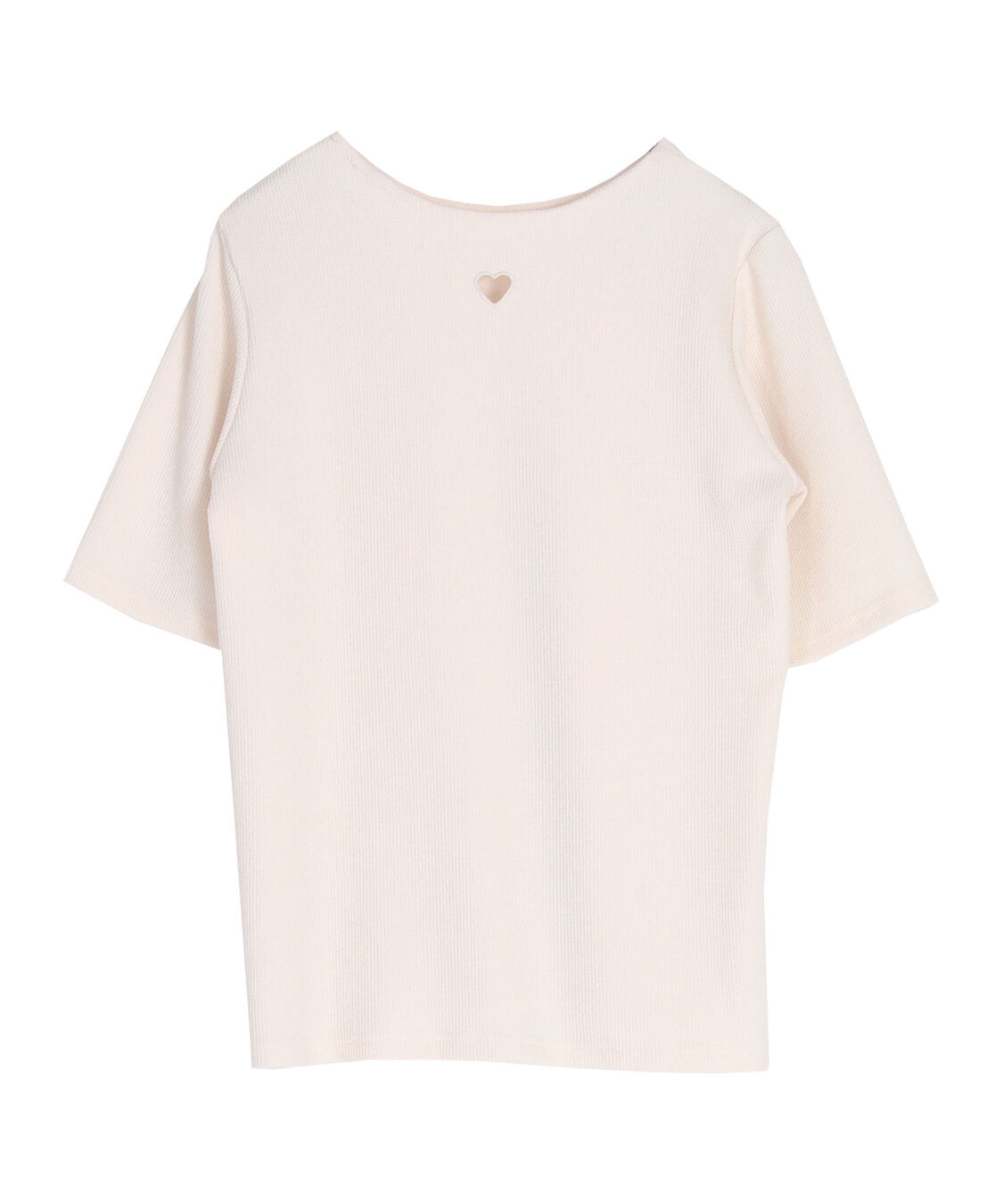 titivate「ハートカット刺繍前後2wayハーフスリーブTシャツ」|Tシャツ・カットソー|