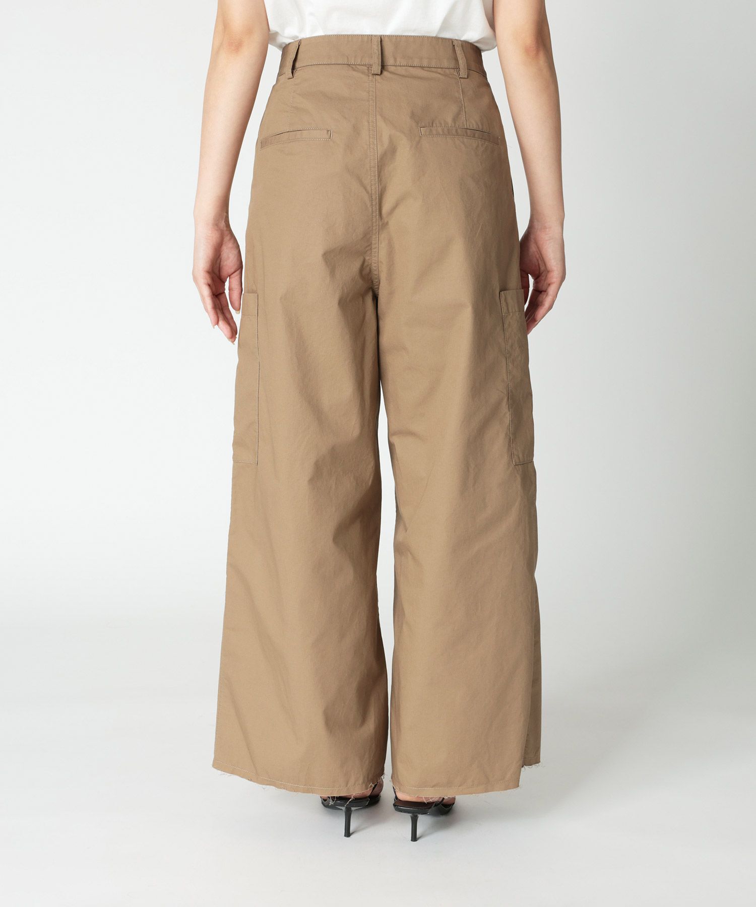 BABYLONE「ツイルサテンカーゴパンツ」|カーゴ|