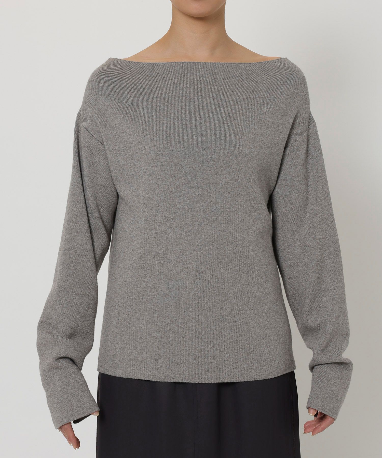 BABYLONE「オフショルハイゲージプルオーバー」|ニット・セーター|