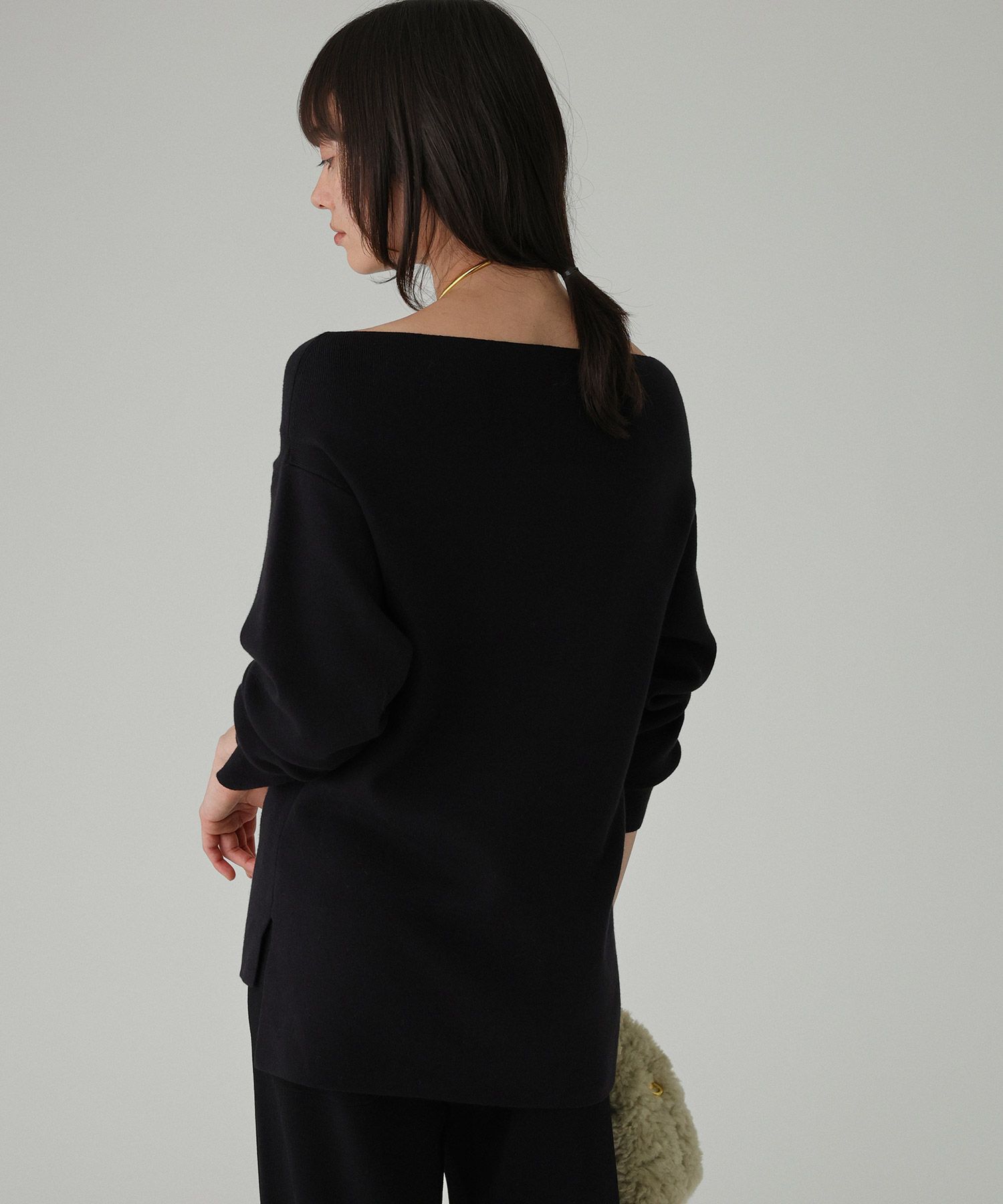 BABYLONE「オフショルハイゲージプルオーバー」|ニット・セーター|