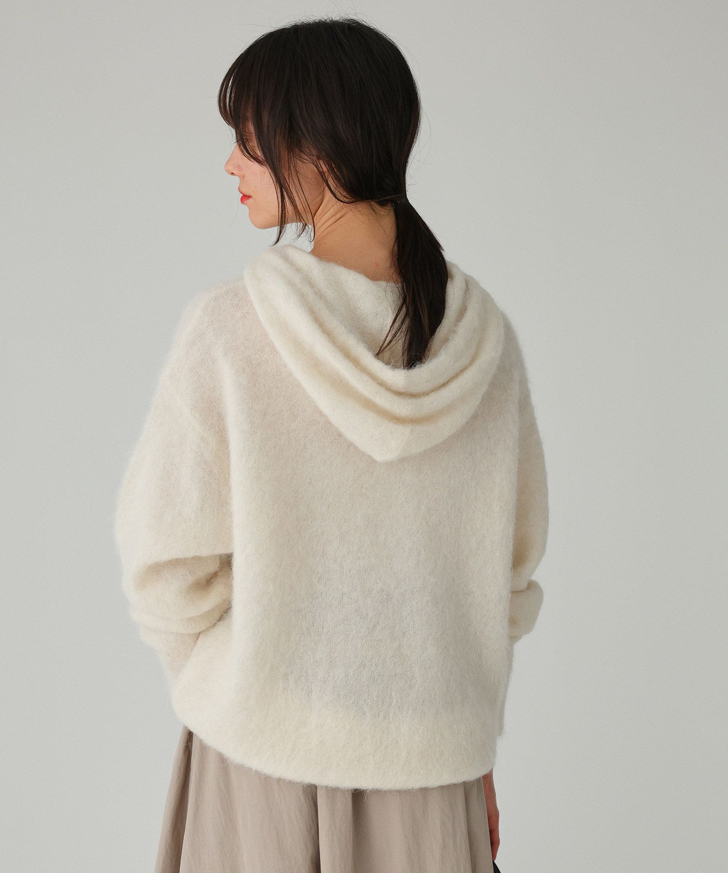 BABYLONE「ラマニットパーカー」|ニット・セーター|