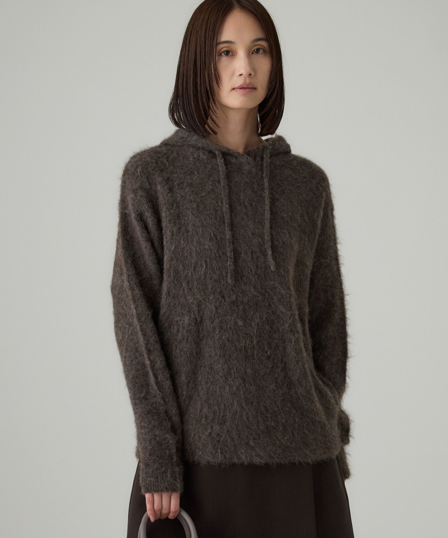 BABYLONE「ラマニットパーカー」|ニット・セーター|ﾓｶ