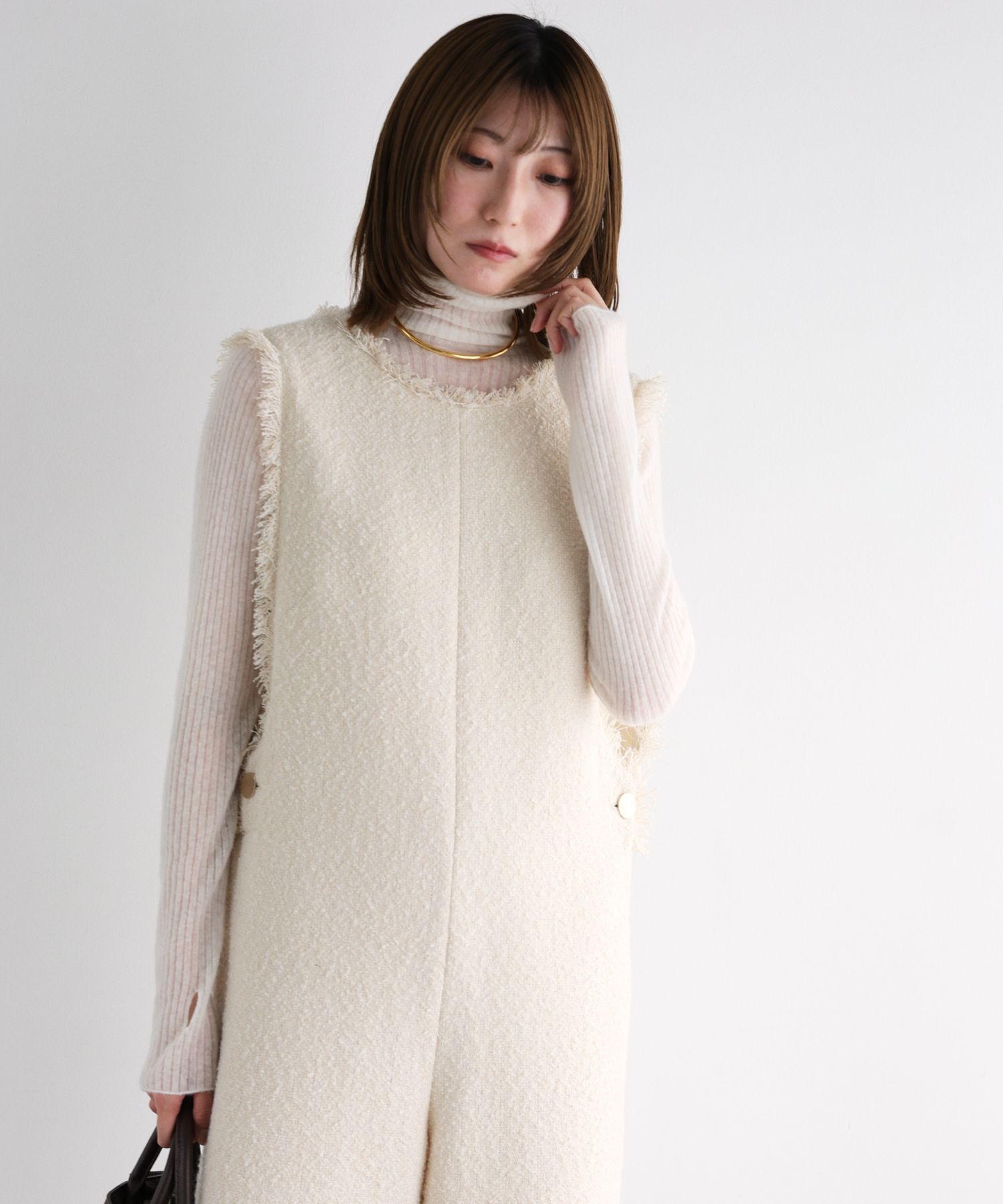 BABYLONE「ウールカシミヤハイネックニット」|ニット・セーター|