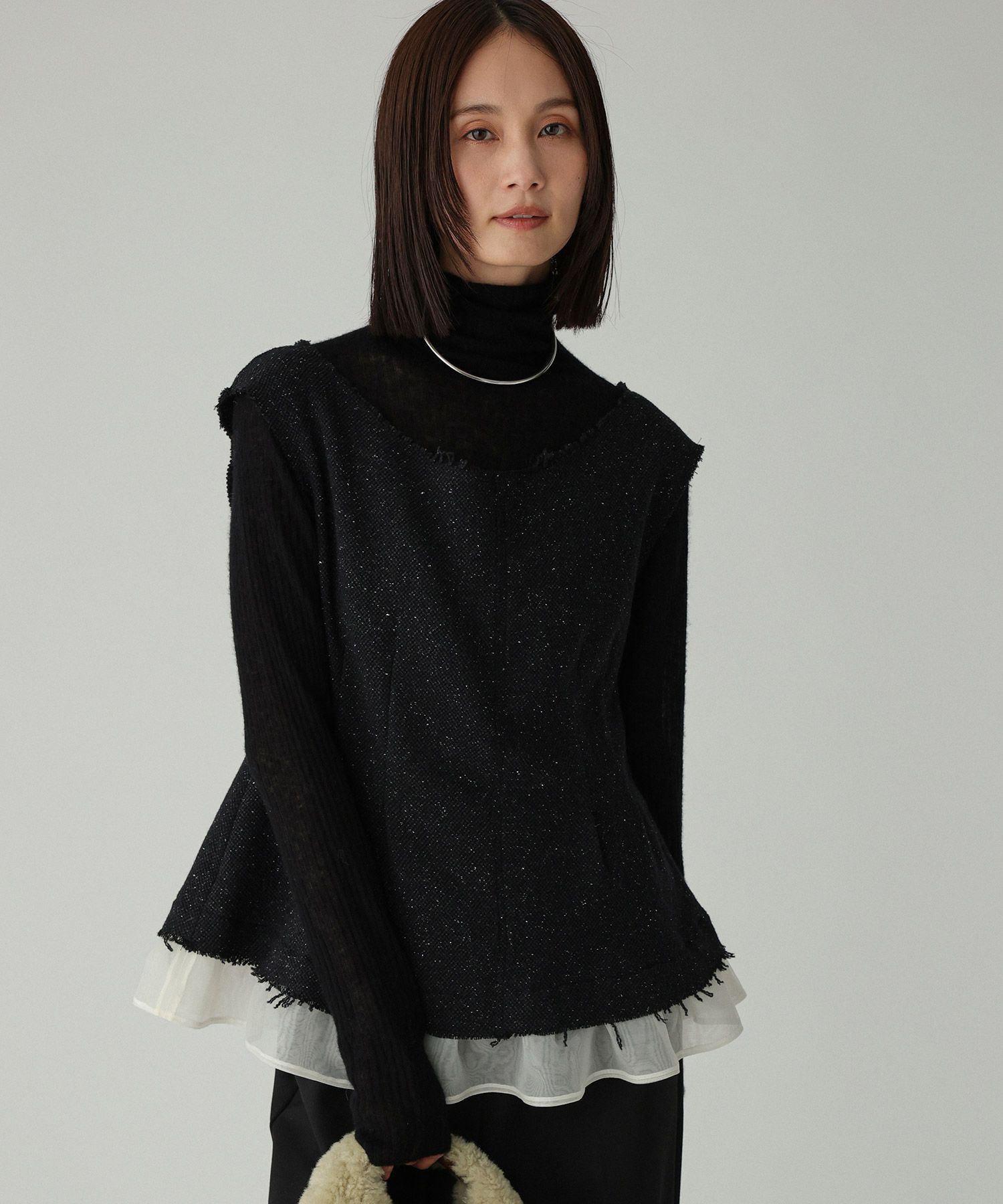 BABYLONE「ウールカシミヤハイネックニット」|ニット・セーター|