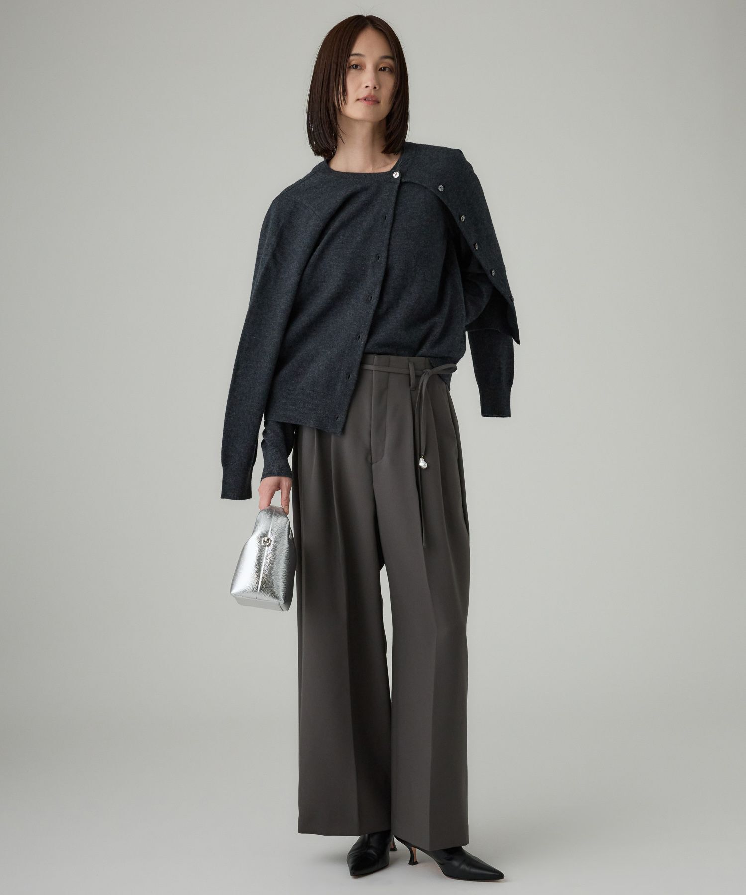 BABYLONE「【多機能素材】ベルト付きタックイージーパンツ」|その他|