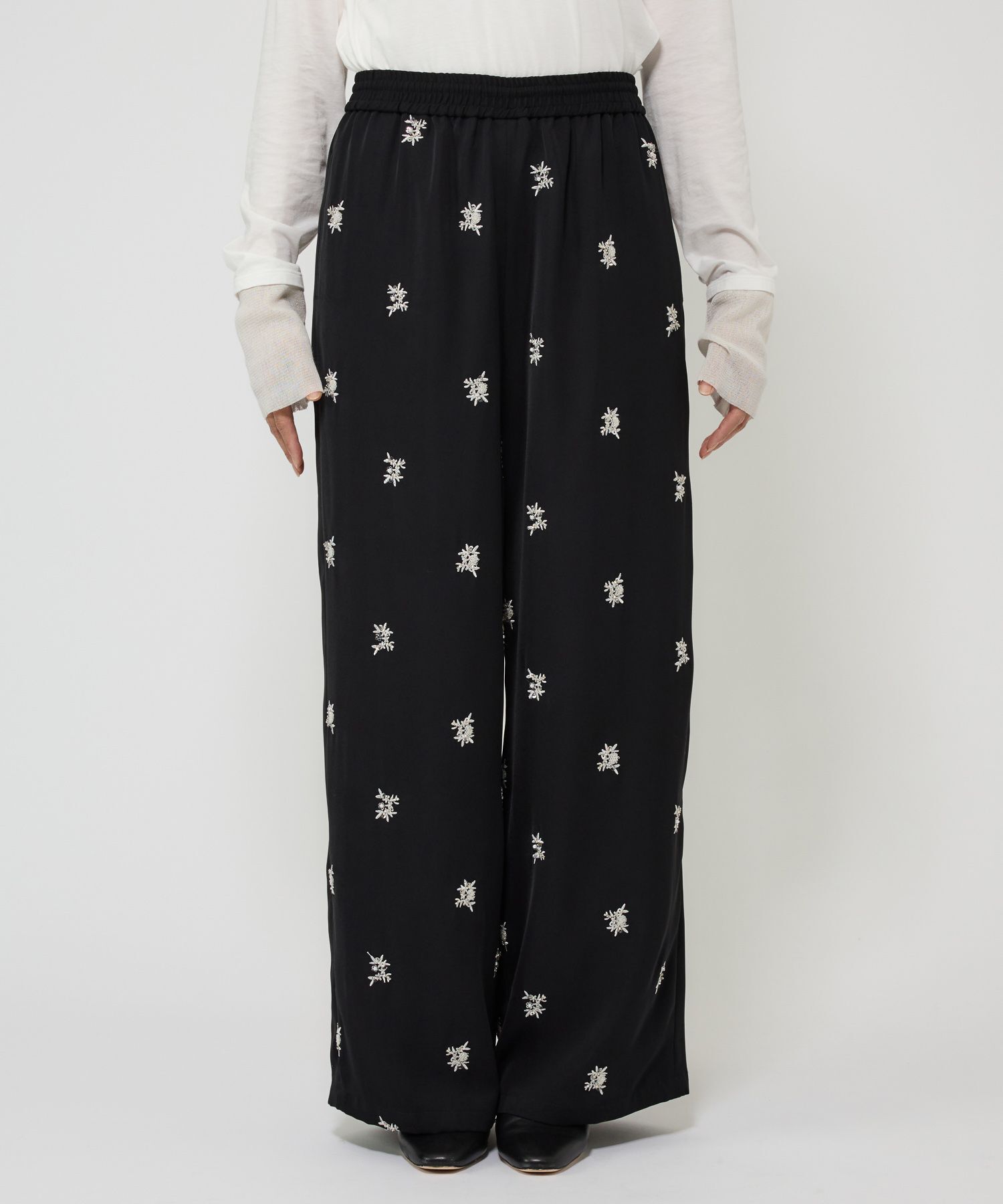 BABYLONE「花刺繍イージーパンツ」|その他|