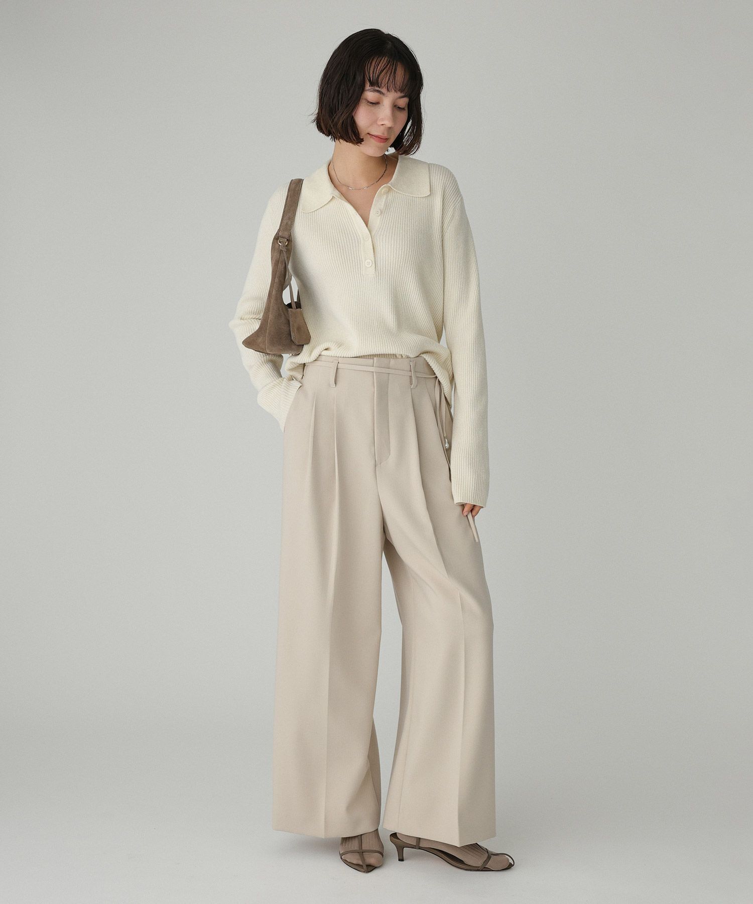 BABYLONE「ベロアポロニット」|ニット・セーター|