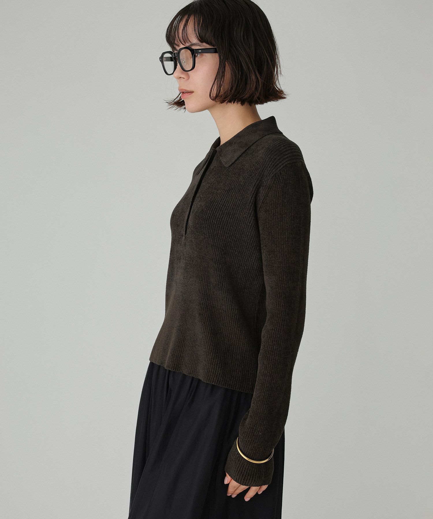 BABYLONE「ベロアポロニット」|ニット・セーター|