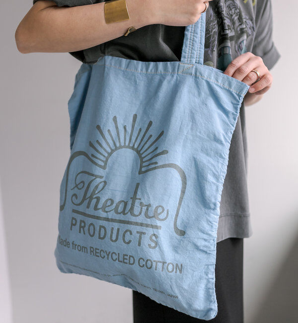  「【THEATRE PRODUCTS】コットンガーメントダイトート」|トートバッグ|ブルー