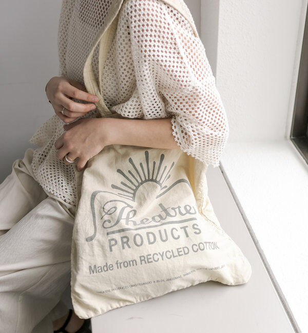  「【THEATRE PRODUCTS】コットンガーメントダイトート」|トートバッグ|ライトベージュ