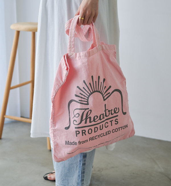  「【THEATRE PRODUCTS】コットンガーメントダイトート」|トートバッグ|ピンク