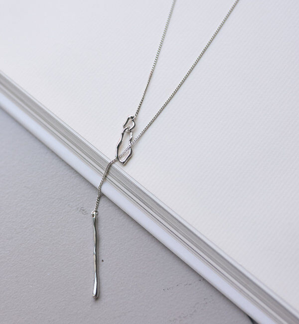  「ロングニュアンスネックレス」|ネックレス|シルバー