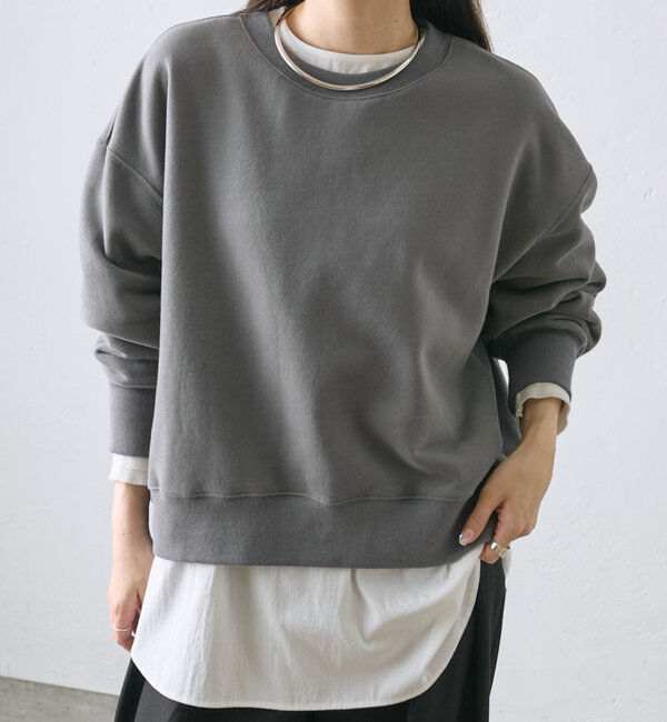  「裏起毛シンプルスウェットプルオーバー」|スウェット・ジャージ|