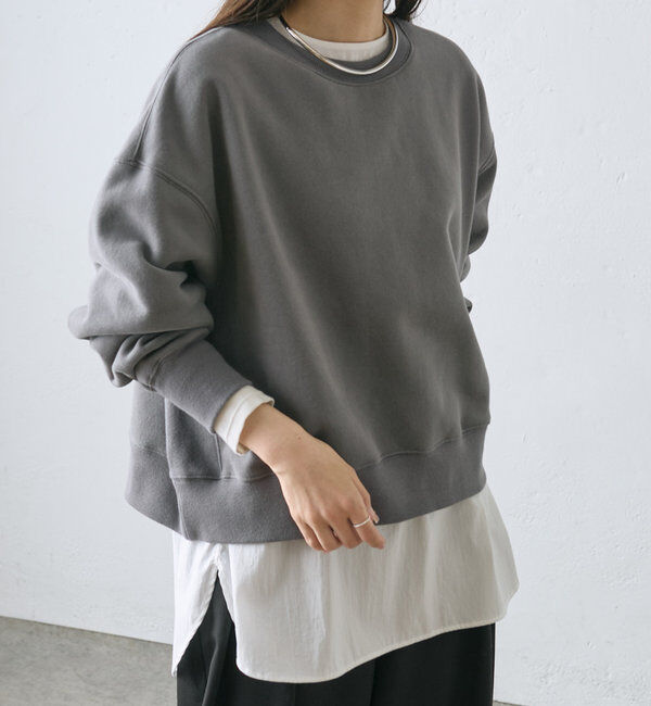  「裏起毛シンプルスウェットプルオーバー」|スウェット・ジャージ|