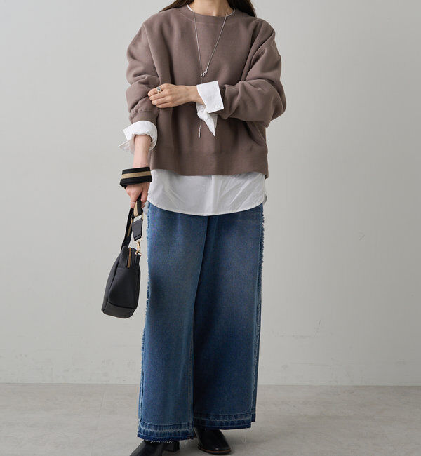  「裏起毛シンプルスウェットプルオーバー」|スウェット・ジャージ|