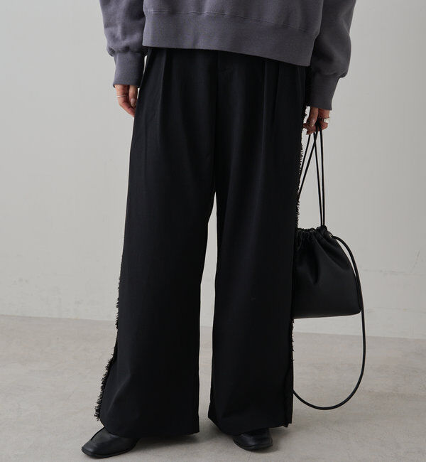  「【Du noir】サイドフリンジパンツ」|その他|