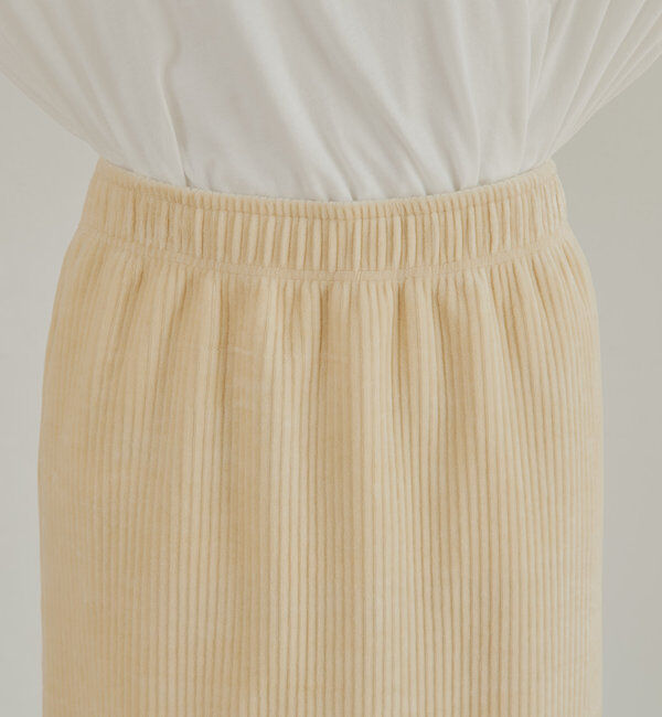  「【低身長・高身長対応】ストレッチコールスカート」|スカート|